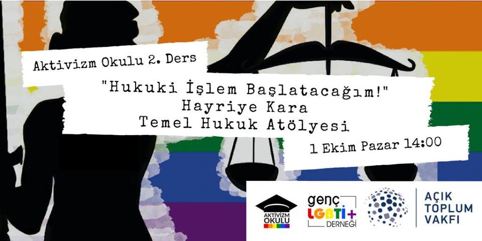&lsquo;Hukuki İşlem Başlatacağım!&rsquo; atölyesi başvurularını bekliyor Kaos GL - LGBTİ+ Haber Portalı