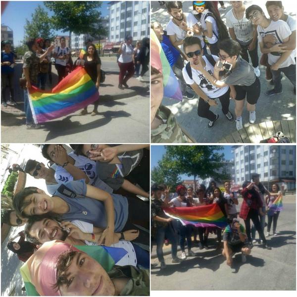 Antep’te Onur Yürüyüşü tramvayda başladı sokakta devam etti | Kaos GL - LGBTİ+ Haber Portalı Haber