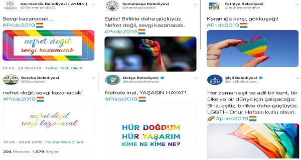 Eskişehir’den Bursa’ya, Artvin’den Rize’ye: Belediyelerde Onur Haftası paylaşımı Kaos GL - LGBTİ+ Haber Portalı