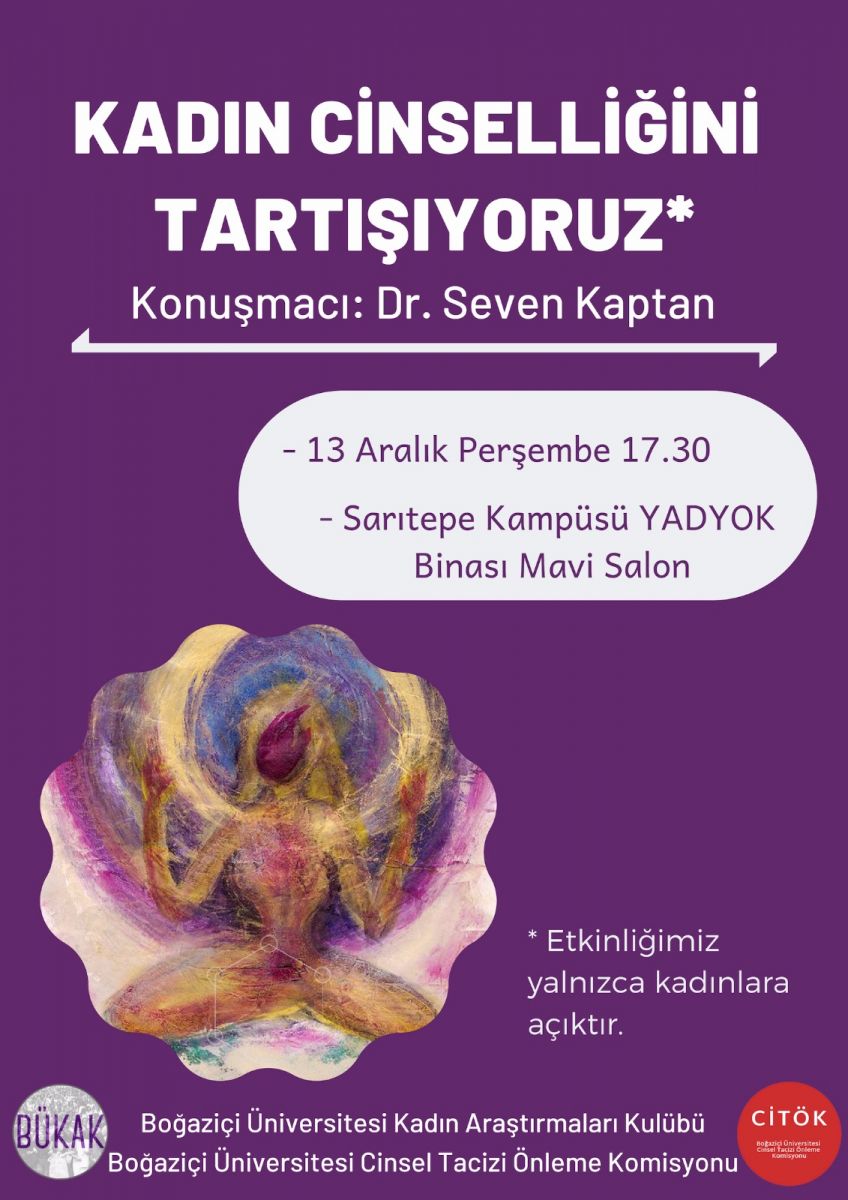 Boğaziçi Üniversitesi’nde kadının cinselliği tartışılacak Kaos GL - LGBTİ+ Haber Portalı