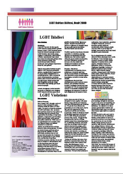 LGBTT Hakları Aylık E- Bülteni çıktı Kaos GL - LGBTİ+ Haber Portalı