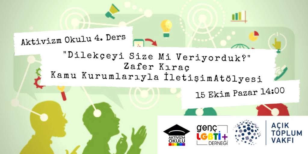 &lsquo;Dilekçeyi size mi veriyorduk?&rsquo; atölyesi başvurularını bekliyor Kaos GL - LGBTİ+ Haber Portalı
