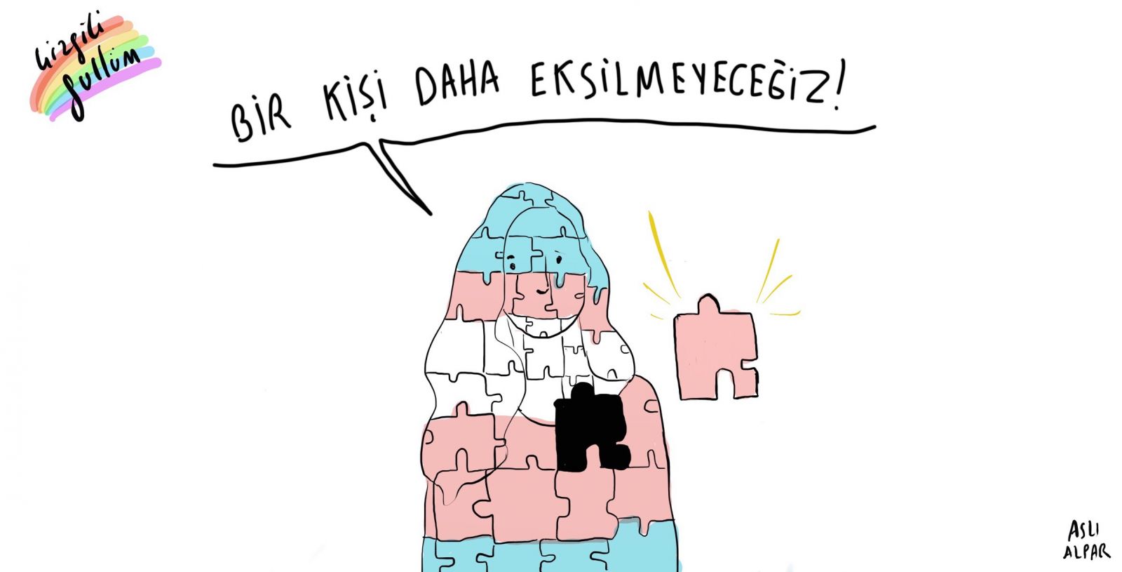 Aslı Alpar, Esra Ateş’in ardından çizdi | Kaos GL - LGBTİ+ Haber Portalı