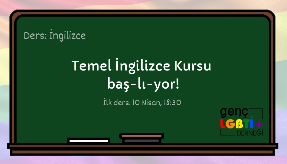 Genç LGBTİ+’dan “Temel İngilizce Kursu” Kaos GL - LGBTİ+ Haber Portalı
