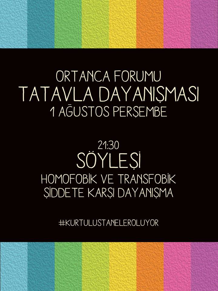 LGBT Forumu Bu Akşam Feriköy Ortanca Parkı&rsquo;nda Kaos GL - LGBTİ+ Haber Portalı