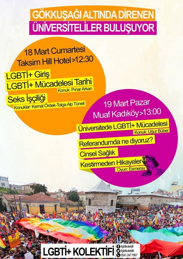 &lsquo;Gökkuşağı altında direnen üniversiteliler buluşuyor!&rsquo; Kaos GL - LGBTİ+ Haber Portalı