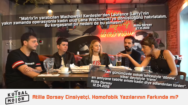 Atilla Dorsay’ın transfobik yorumları Birahane’de konuşuldu | Kaos GL - LGBTİ+ Haber Portalı