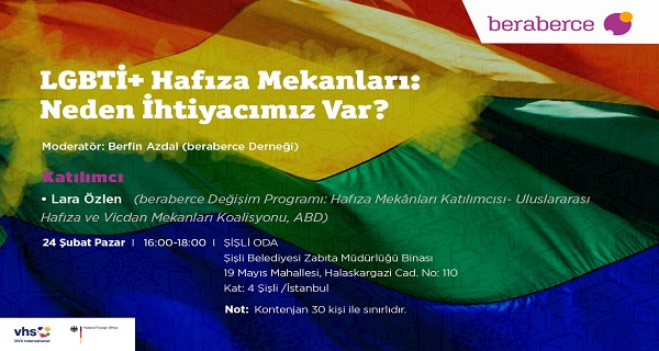 beraberce Derneği “LGBTİ+ hafıza mekânları”nı tartışacak Kaos GL - LGBTİ+ Haber Portalı