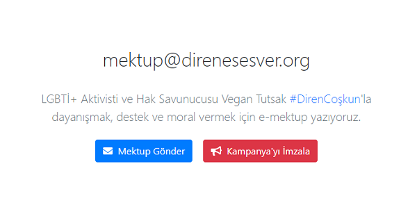 Diren’e mektup yazdın mı? Kaos GL - LGBTİ+ Haber Portalı