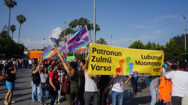 Mersin’de 1 Mayıs: Patronun zulmü varsa lubunun muamması var Kaos GL - LGBTİ+ Haber Portalı