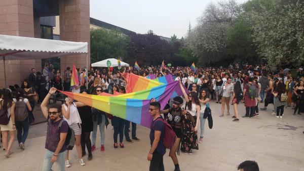 ODTÜ&rsquo;de 7. Onur Yürüyüşü yapıldı Kaos GL - LGBTİ+ Haber Portalı