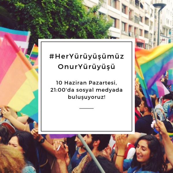 Onur yürüyüşleri öncesi sosyal medya eylemi Kaos GL - LGBTİ+ Haber Portalı