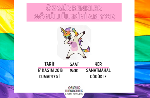 Özgür Renkler gönüllüleriyle bir araya geliyor Kaos GL - LGBTİ+ Haber Portalı