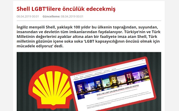 Milat gazetesi Shell’i hedef gösterdi Kaos GL - LGBTİ+ Haber Portalı