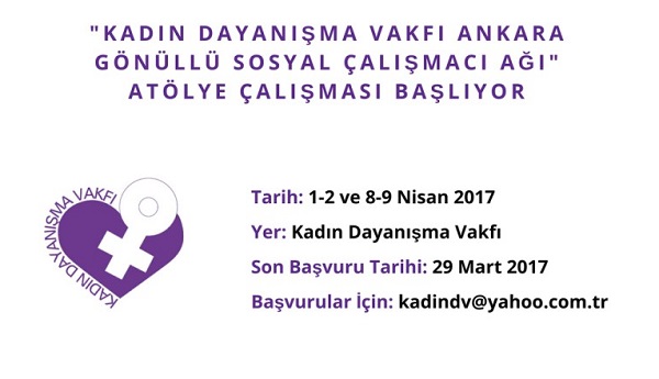 Kadın Dayanışma Vakfı &lsquo;Gönüllü Sosyal Çalışmacı Ağı Atölyesi&rsquo; düzenliyor Kaos GL - LGBTİ+ Haber Portalı
