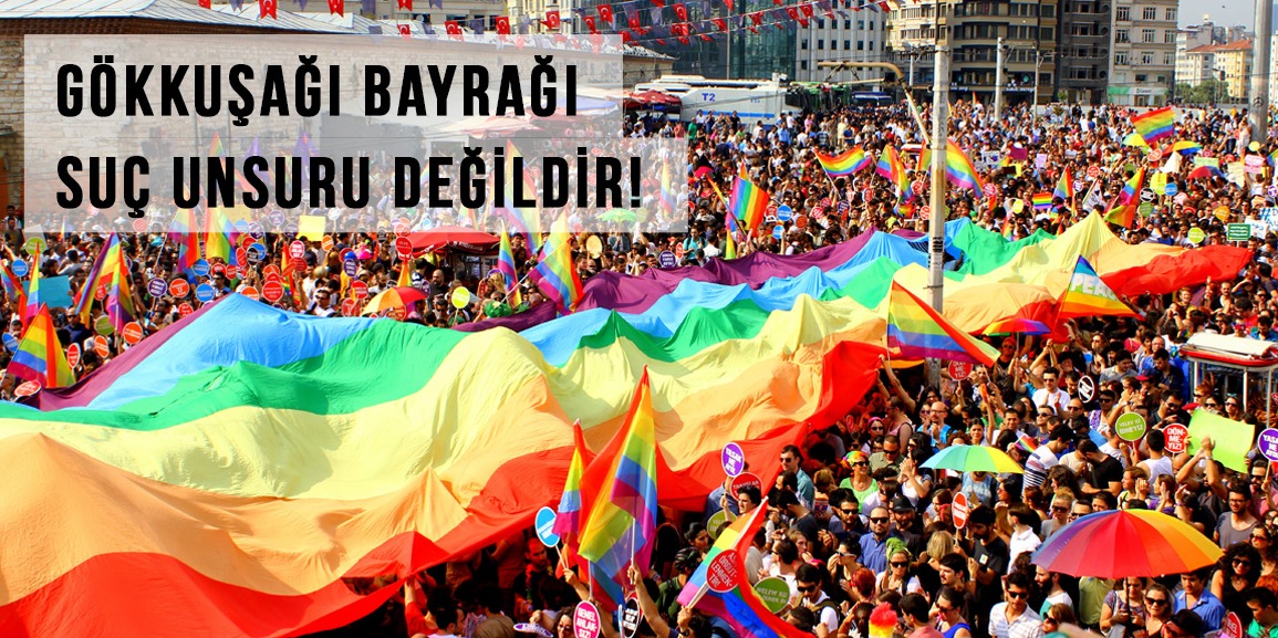 SPoD: Gökkuşağı Bayrağı suç unsuru değildir Kaos GL - LGBTİ+ Haber Portalı